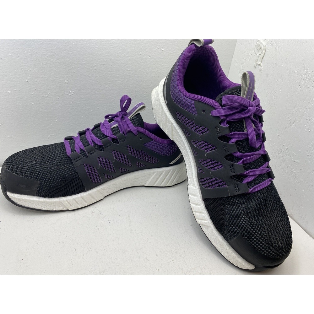 Reebok Work Women's Fusion Flexweave CT Work Shoes RB315 Black/Purple Size 8M